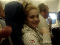 Stefanie gets owned inside a plane by an old man !