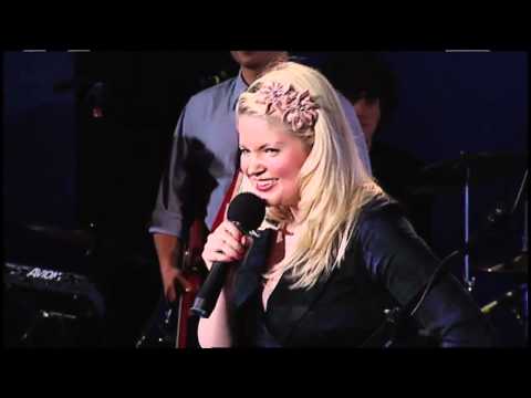Sarah Blodgett does stand-up comedy at The Steve Katsos Show Second Anniversary Spectacular