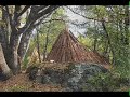 Visiting a Maidu bark house Visiting a Maidu bark house