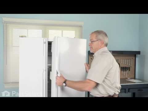 how to remove ge refrigerator door