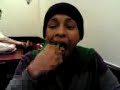 eating hot food