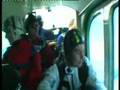 Jo Akroyd and Chris Price fall out of the sky