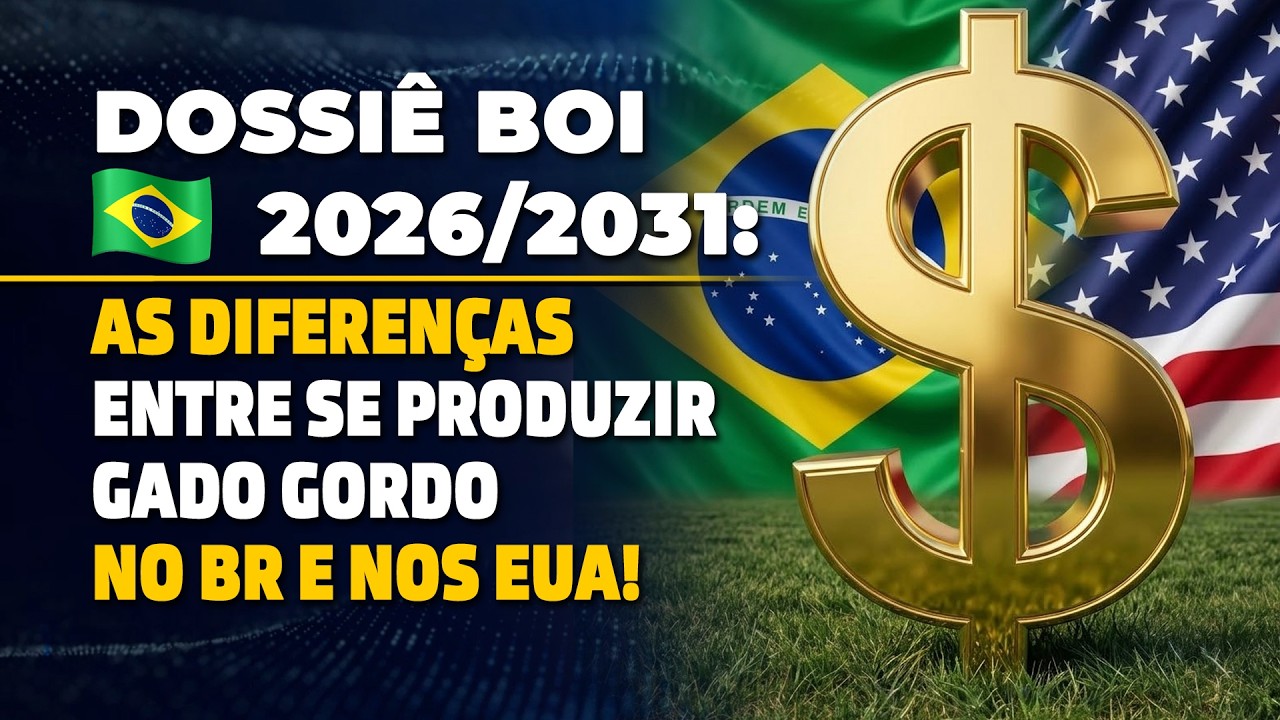 BOI BR 2026/2031: AS DIFERENÇAS ENTRE SE PRODUZIR GADO GORDO NO BR E NOS EUA!