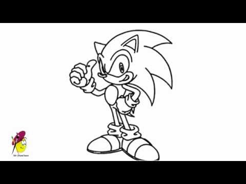 how to draw sonic x