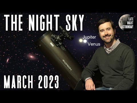 The Night Sky March 2023 | Venus and Jupiter Close Together | Sunset ...