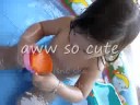 my neice swimin