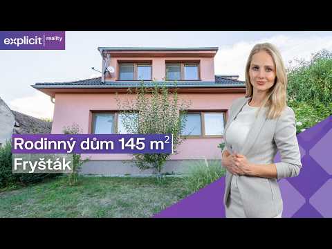Video Prodej rodinného domu 145m2, pozemek 1500 m2, Dolnoveská, Fryšták