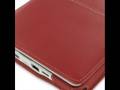videos de PDair Leather Case for Acer Aspire one AOA-110 (Linux/8GB SSD) - Book Type (Red)