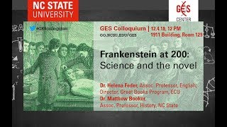 12/4/18 - Helena Feder - Frankenstein at 200: Science and the novel