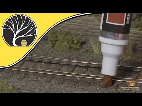 how to paint ho scale track