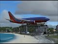 PMDG 737-700 landing St. Maarten