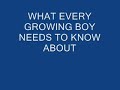 THE SMERDLEY SHOW--What Every Boy Should Know About