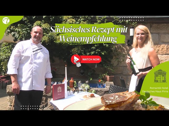 Gefülltes Schweinerückensteak „Wolf Blechschmidt“ auf Sächsischer Kartoffelreibekuchen und Rahmsauerkraut