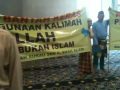 Peaceful protest against the use of the term 'Allah'to refe