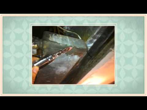 how to repair a c drain pan