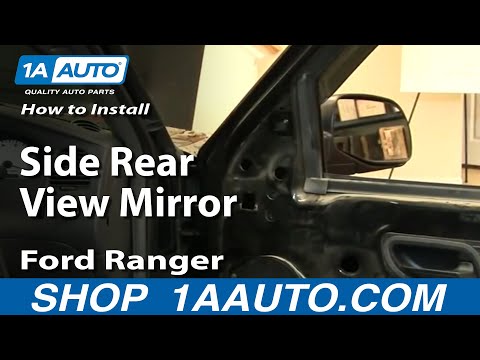 How To Install Replace Side Rear View Mirror Ford Ranger 93-10 1AAuto.com