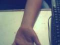 kid cutting his wrist