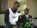 Dwyane Wade is Interviewed by Student Reporter Damon Weaver