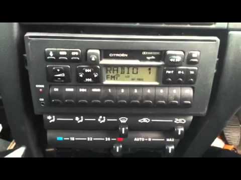 how to vin code citroen cd player