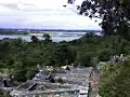 Auckland Airport & Onehunga from Hillsborough cemetery