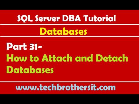 how to attach sql database