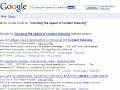 Clocking the speed of content indexing in Google