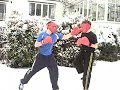 Barefoot Snow Fight