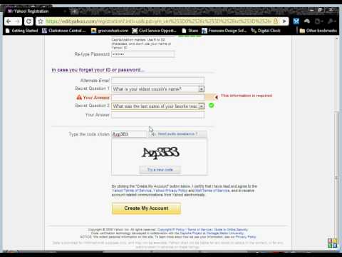 how to sign up with yahoo
