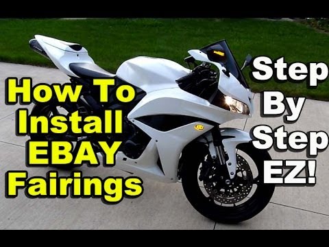 How To Install EBay Fairings – Honda CBR600rr – Chinese Aftermarket Fairings – Part 2