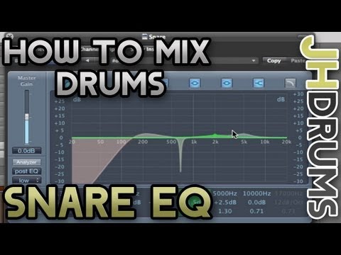 how to properly eq a snare drum