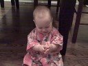 Lexie eating saltines in her kimono Lexie eating saltines in her kimono