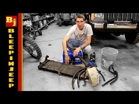 how to flush cooling system jeep cherokee