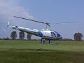 Helicopter Enstrom 280 FX takeoff Helicopter Enstrom 280 FX takeoff