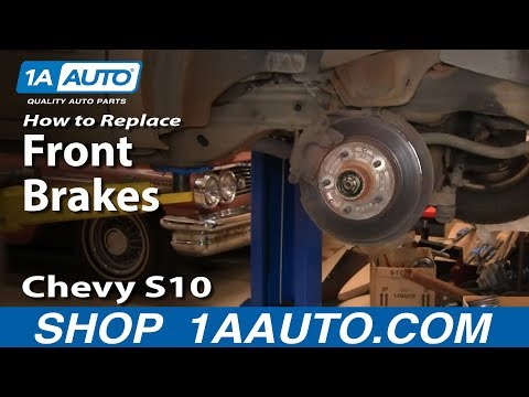 How To Install Replace Front Disc Brakes Chevy S-10 GMC S-15 2WD 94-03 PART1 1AAuto.com