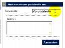 Portefeuille aanmaken