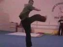 Messing around during gymnastics