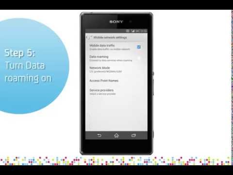 how to turn off roaming on xperia z