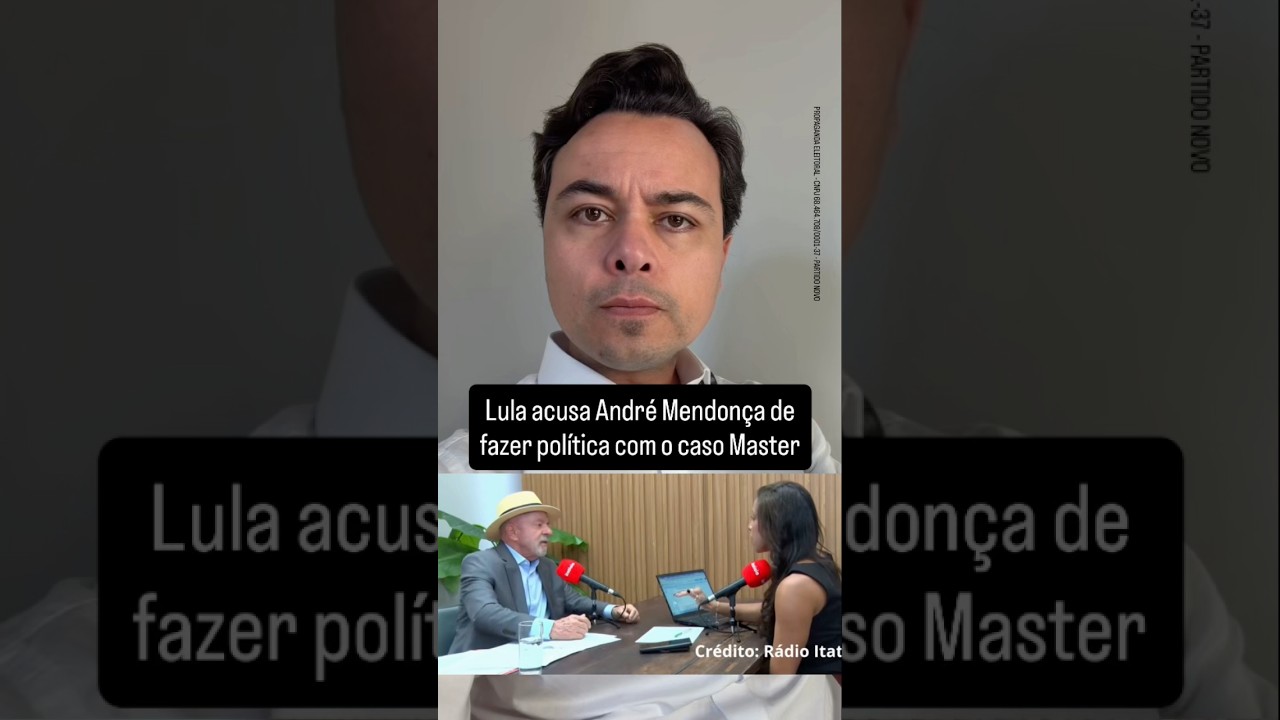 Lula acusa André Mendonça de fazer política com o caso Master