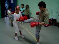 boxe fran�aise savate.
les premiers cours des jeunes de l'ascbf aulnay-sous-bois 93.