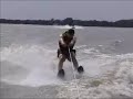 Waterskiing at El Dorado Lake, Kansas