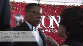 Eclipsed Producer Stephen Byrd on Tony Awards Red Carpet