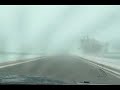 Time Lapse of Driving in Snow Storm
