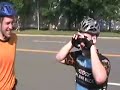 cat 5, the bike rack race, with tom, chas, dan, and commentary by brian, filmed by kevin
