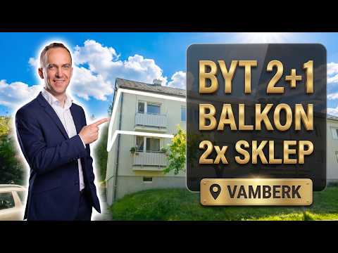 Video Prodej bytu 2+1 s balkonem a dvěma sklepy - Vamberk
