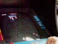 i play galaga for the first time ever! on the 20th anniversary ms pacman / galaga machine.