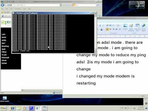 low latency - Watch this video in full screen then you will understand better and you will see my ping in speed test less your ping . change setting in modem . its really ...