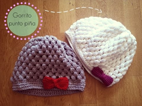 GORRO - Aprende a hace este gorro de ganchillo tan bonito y calentito y no pases frío este invierno ¡Tienes más info en el blog! http://www.happyganchillo.blogspot.c...