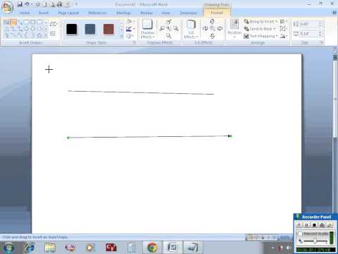 how to draw lines in word