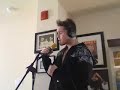Blake recording a song in studio