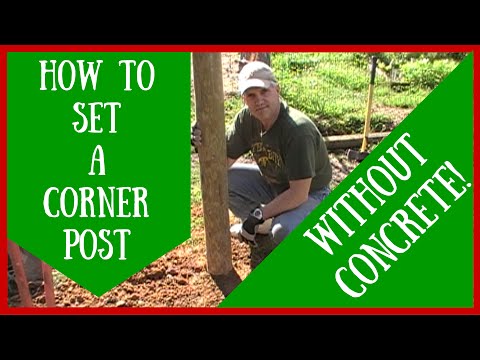 how to set fence posts